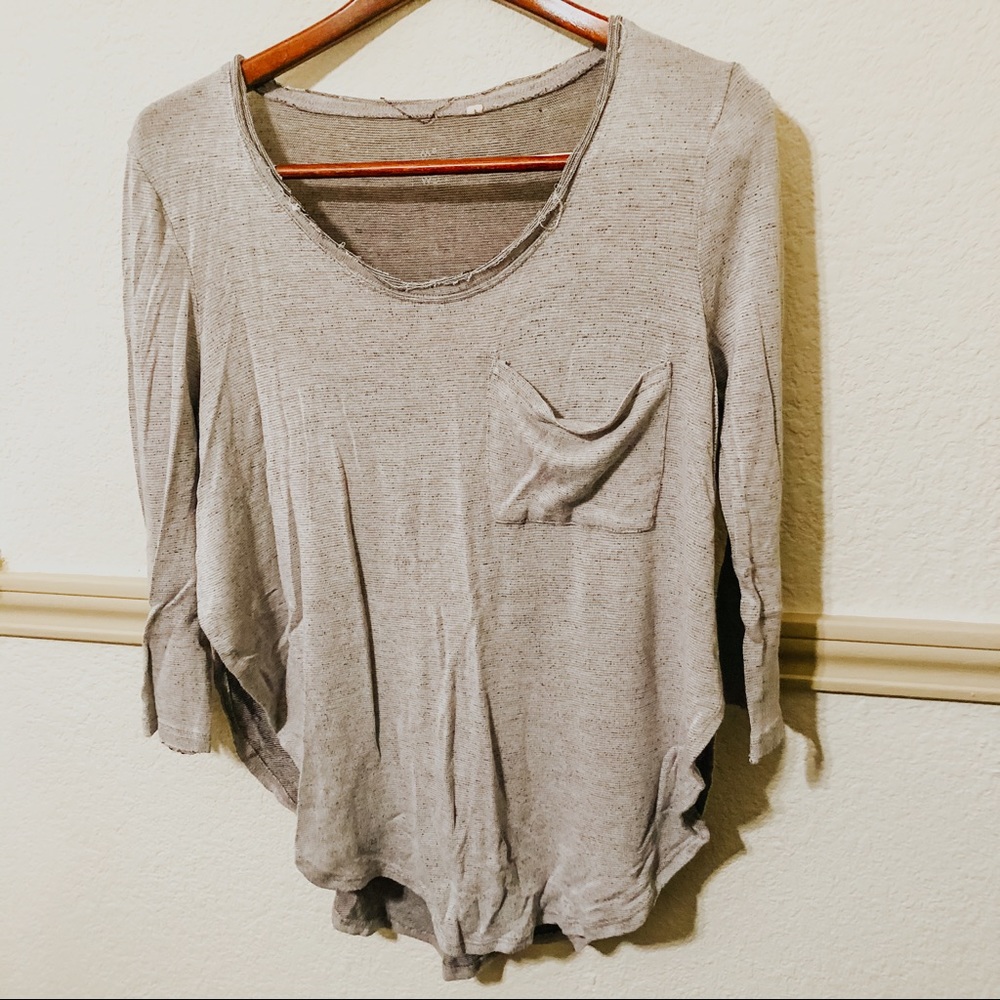 Urban Outfitters Flowey Slit Distressed Tunic